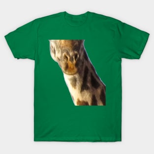 Giraffe Mouth Animal Face T-Shirt